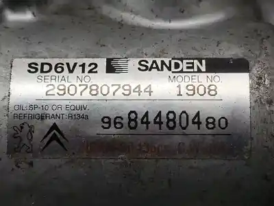 Second-hand car spare part air conditioning compressor for citroen c3 1.4 oem iam references 9684480480  