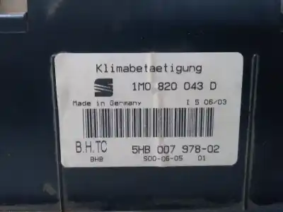 Автозапчастина б/у клімат-контроль для seat toledo (1m2) * посилання на oem iam 1m0820043d  