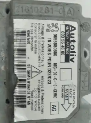 Second-hand car spare part airbag control unit for peugeot 407 sw rhrdw10bted4 oem iam references 9655880880  