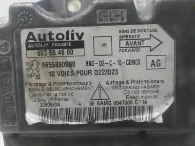 Автозапчастина б/у блок управління подушками безпеки для peugeot 407 sw 9hydv6ted4 посилання на oem iam 9655880880  