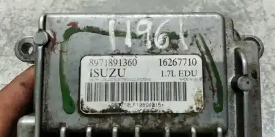 Second-hand car spare part ecu engine control for opel astra g sedán (t98) 1.7 dti 16v (f69) oem iam references 8971891360 16267710 isuzu 