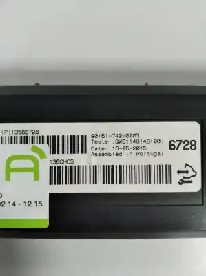 Pièce détachée automobile d'occasion boitier de commande pour climatiseur/chauffage pour opel astra j berlina 5p b16dtl références oem iam 90151742  