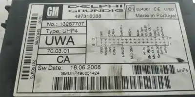 Peça sobressalente para automóvel em segunda mão módulo eletrônico por opel astra h caravan z17dtr referências oem iam 497316088  