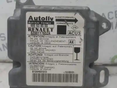 Second-hand car spare part airbag control unit for renault scenic (ja..) f9q oem iam references 8200117652a  