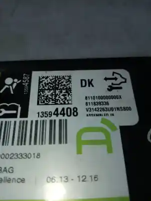 Автозапчастина б/у блок управління подушками безпеки для opel mokka a14net/b14net посилання на oem iam 13594408  