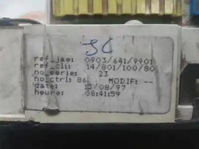 Second-hand car spare part dashboard for fiat i scudo (222) d9b oem iam references 1480110080  