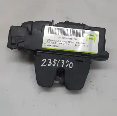 Second-hand car spare part TRUNK LOCK for PEUGEOT 308 (P5) HN05 OEM IAM references 9816195380  