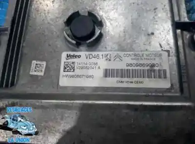Piesă de schimb auto la mâna a doua UNITATE DE CONTROL MOTOR ECU pentru PEUGEOT 308  Referințe OEM IAM 9809869080 V29052041 A / V29052041A 9806671980 / 141140056