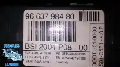Peça sobressalente para automóvel em segunda mão caixa de fusíveis e relés por citroen c4 coupe vts referências oem iam 9663798480