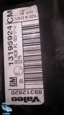 Pezzo di ricambio per auto di seconda mano faro anteriore destro per opel corsa c corsavan riferimenti oem iam 13195924