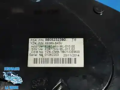 Peça sobressalente para automóvel em segunda mão quadrante por peugeot 5008 active referências oem iam 9805232380  