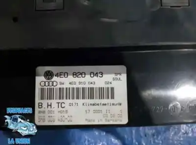 Автозапчасти б/у климат-контроль за audi a8 (4e2) 3.7 quattro ссылки oem iam 4e0820043 bhb001h015 / 5hb00848000 4e0910043024