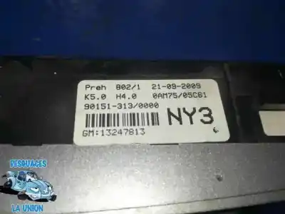 Peça sobressalente para automóvel em segunda mão comando de sofagem (chauffage / ar condicionado) por opel zafira b enjoy referências oem iam 13247813  