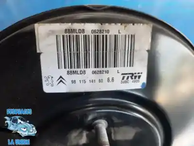 Peça sobressalente para automóvel em segunda mão SERVO FREIO por PEUGEOT 208  Referências OEM IAM 9811514180 0628210L / 3D8C4905 88MLD8 / 0628210 L