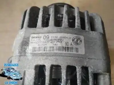 Second-hand car spare part alternator for lancia ypsilon (101) 1.2 16v cat 80 cv / 59 kw oem iam references 51714791 ms 1022118470 ms1022118470