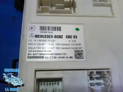 Pezzo di ricambio per auto di seconda mano modulo elettronico per mercedes clase gla (w156) gla 200 cdi edition 1 (156.908) 136 cv / 100 kw riferimenti oem iam a1569007402 a1569021300 a1569011400