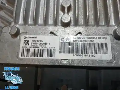 Second-hand car spare part ecu engine control for citroen c4 picasso exclusive oem iam references 9666095880 5ws40690b t / 5ws40690bt 9661642180