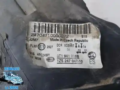 Gebrauchtes Autoersatzteil rechter scheinwerfer zum skoda superb ii ranchera familiar (3t5) 2.0 tdi 16v oem-iam-referenzen 7l6941329b 3t1941016b 5df00936815