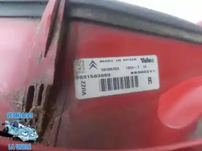 Pezzo di ricambio per auto di seconda mano luci posteriori destra per citroen xsara picasso (n68) 2.0 hdi riferimenti oem iam 9631563980