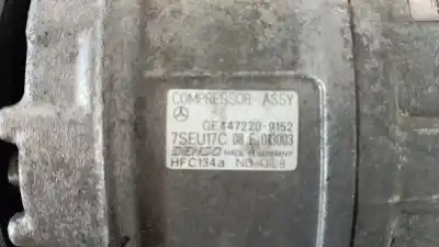 Pezzo di ricambio per auto di seconda mano compressore aria condizionata per mercedes-benz clk (c209) clk 270 cdi (209.316) riferimenti oem iam 44722209152  