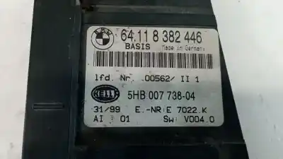 Peça sobressalente para automóvel em segunda mão comando de sofagem (chauffage / ar condicionado) por bmw 3 (e46) 320 d referências oem iam 64118382446  