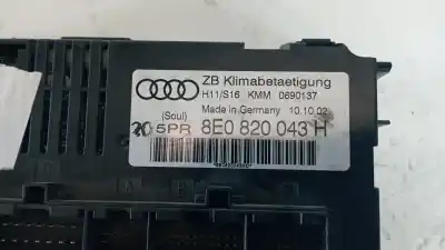 Pezzo di ricambio per auto di seconda mano controllo climatico per audi a4 b6 (8e2) 2.0 fsi riferimenti oem iam 8e0820043h  