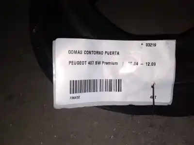 Second-hand car spare part rubber door seal for peugeot 407 sw premium oem iam references 736432  736432