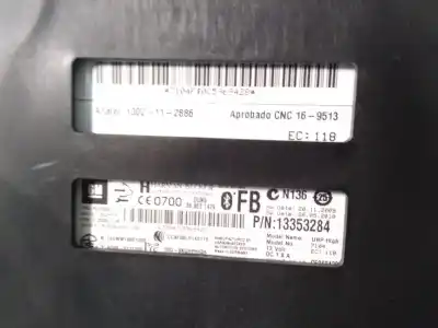Автозапчастина б/у аудіо система / радіо cd для opel astra j lim. cosmo посилання на oem iam 13353284  
