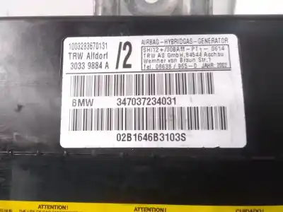 Автозапчасти б/у подушка безопасности передняя правая за bmw x5 (e53) 3.0d ссылки oem iam 347037234031  