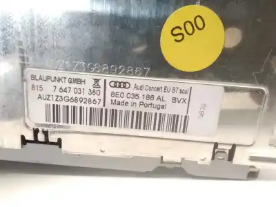 Автозапчастина б/у аудіо система / радіо cd для audi a4 avant (8e) 1.9 tdi посилання на oem iam 8e0035186al  