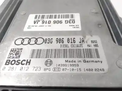 Автозапчастина б/у ебу контролер двигуна для audi a4 avant (8e) 1.9 tdi посилання на oem iam 03g906016ja  