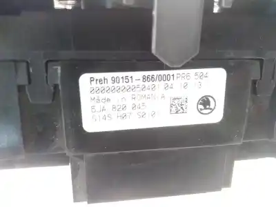 Peça sobressalente para automóvel em segunda mão comando de sofagem (chauffage / ar condicionado)  por skoda rapid elegance referências oem iam 5ja820045  
