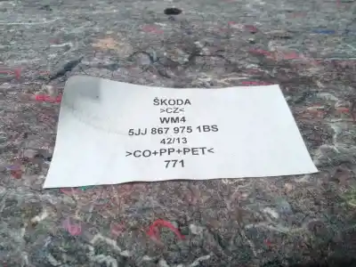 Peça sobressalente para automóvel em segunda mão moldagem por skoda rapid elegance referências oem iam 5jj8679751bs  