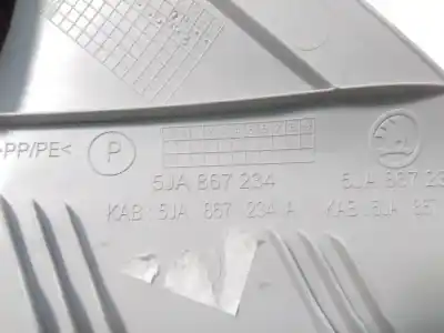 Peça sobressalente para automóvel em segunda mão moldagem por skoda rapid elegance referências oem iam 5ja867234  
