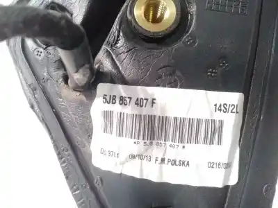 Peça sobressalente para automóvel em segunda mão espelho retrovisor esquerdo por skoda rapid elegance referências oem iam 5jb857407f  