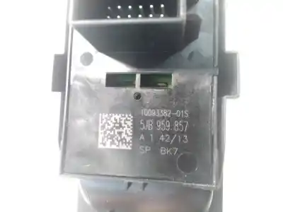 Second-hand car spare part left front power window switch for skoda rapid elegance oem iam references 5jb959857  