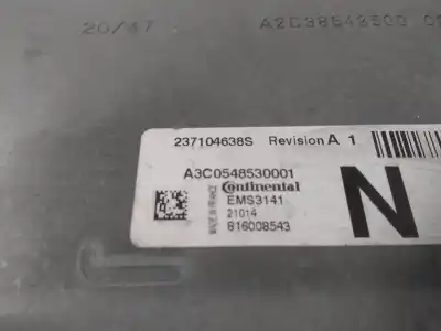 Автозапчасти б/у блок управления двигателем за dacia sandero stepway ссылки oem iam 237104638s  