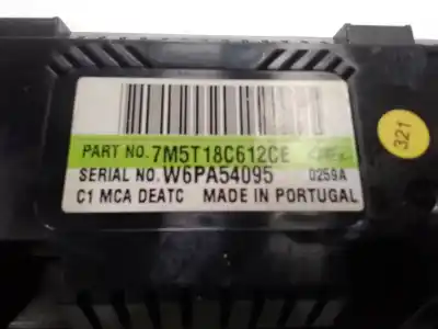 Peça sobressalente para automóvel em segunda mão comando de sofagem (chauffage / ar condicionado)  por ford kuga (cbv) trend referências oem iam 7m5t18c612ce  