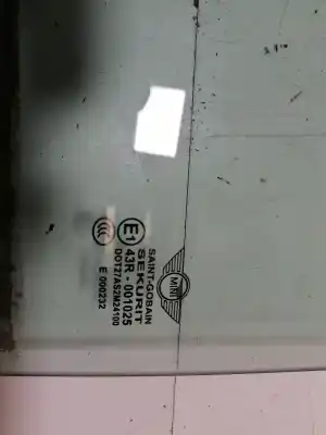 Second-hand car spare part left front glass window for mini mini (r56) cooper oem iam references 43r001025  