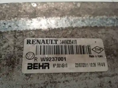 Second-hand car spare part intercooler for renault scenic iii grand dynamique oem iam references 144963541r  