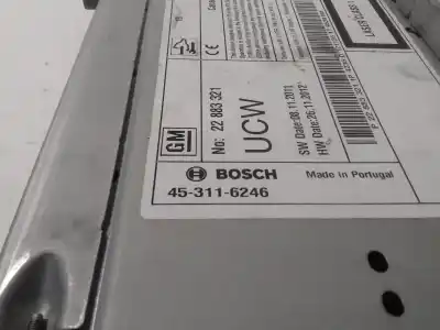 Автозапчастина б/у аудіо система / радіо cd для opel astra j lim. cosmo посилання на oem iam 453116246  