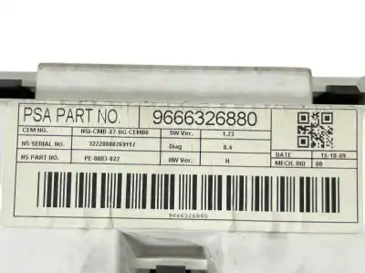 Peça sobressalente para automóvel em segunda mão quadrante por citroen c5 berlina 1.6 16v hdi fap referências oem iam 9666326880  6103fs