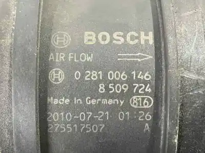 Second-hand car spare part flowmeter for bmw serie 1 berlina (e81/e87) 116d oem iam references 8509724 13628509724 0281006146