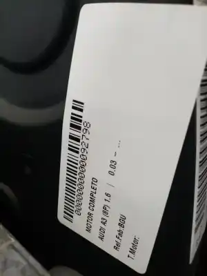 Piesă de schimb auto la mâna a doua motor complet pentru audi a3 (8p) motor 1.6 ltr. - 75 kw referințe oem iam bgu  