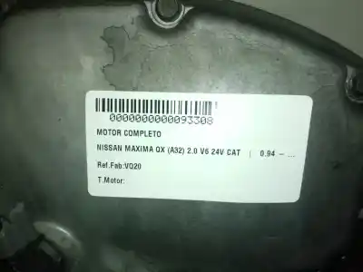 Pezzo di ricambio per auto di seconda mano motore completo per nissan maxima qx (a32) 2.0 v6 24v cat riferimenti oem iam vq20  