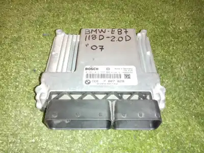 Peça sobressalente para automóvel em segunda mão Centralina De Motor Uce por BMW SERIE 1 BERLINA (E81/E87) 2.0 16V Referências OEM IAM 0281013537 DDE 7 807 828 