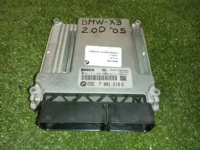 Second-hand car spare part ECU ENGINE CONTROL for BMW X3 (E83)  OEM IAM references 0281013050 DDE 7 801 216 02 