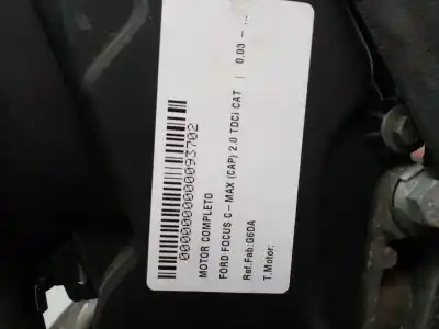 Pezzo di ricambio per auto di seconda mano motore completo per ford focus c-max (cap) 2.0 tdci cat riferimenti oem iam g6da  