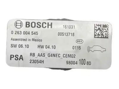 Peça sobressalente para automóvel em segunda mão centralina do motor por citroen c4 lim. feel edition referências oem iam 9800410080 1607449480 0263004545