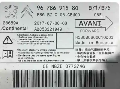 Second-hand car spare part airbag control unit for citroen c4 lim. feel edition oem iam references 9678691580  a2c53321949